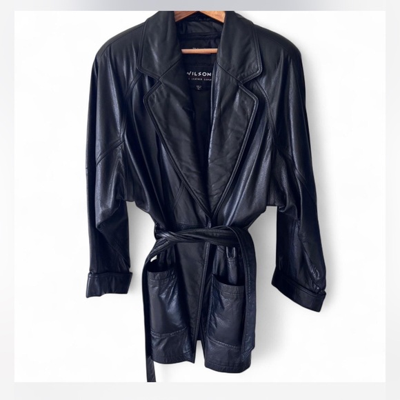 Wilson’s The Leather Experts Trench Jacket. - Picture 1 of 5